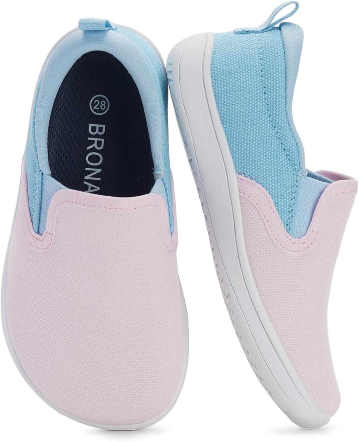 

Детские кроссовки BRONAX X WHITIN с широким носком, синий/розовый