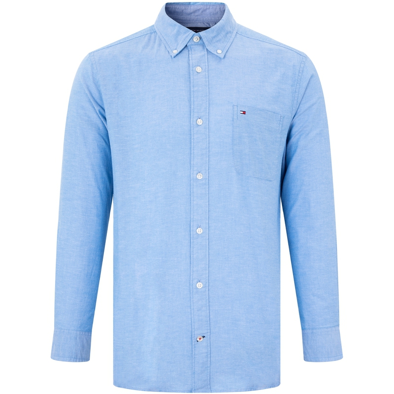 Tommy Hilfiger Рубашка мужская Blue — фото 4