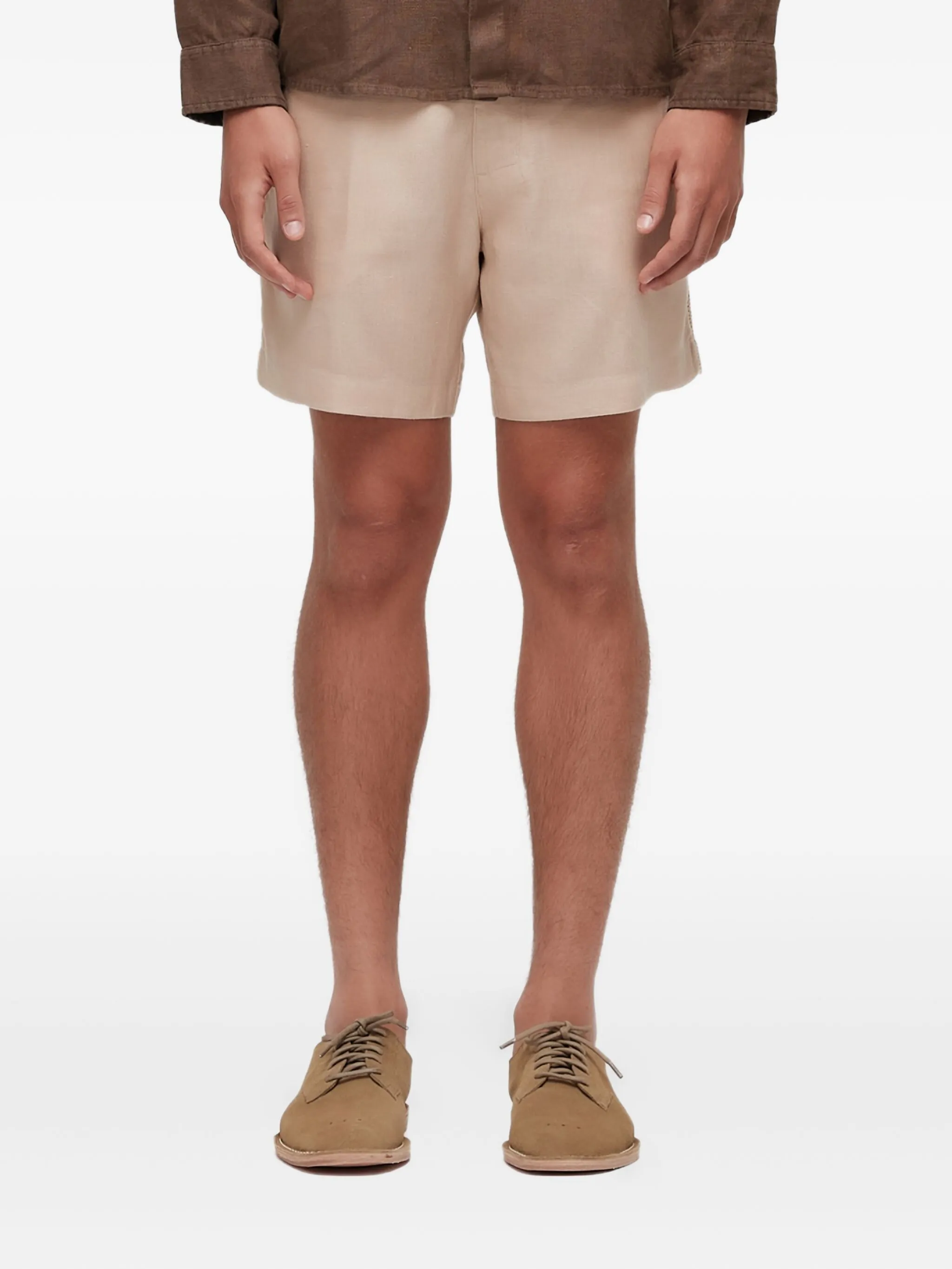 

Льняные шорты-бермуды Osklen, бежевый