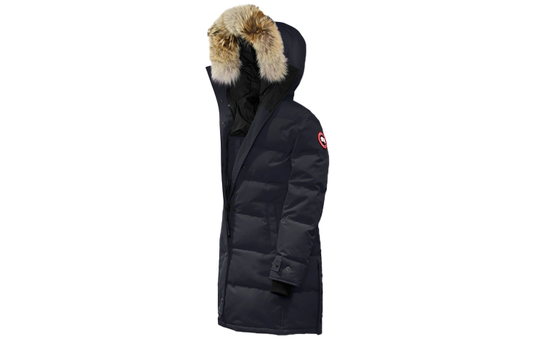 Куртка пуховая Shelburne темно-синяя Canada Goose женская — фото 2