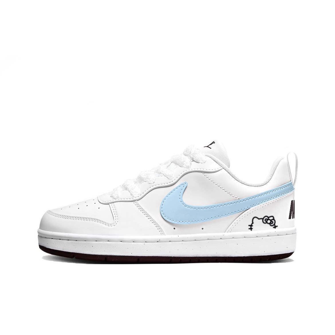 

Детские скейтерские кроссовки Court Borough для младших школьников Nike, синий/белый