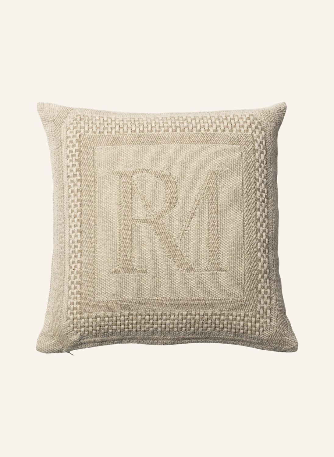 

Декоративная подушка Riviera Maison MONOGRAM JACQUARD, белый