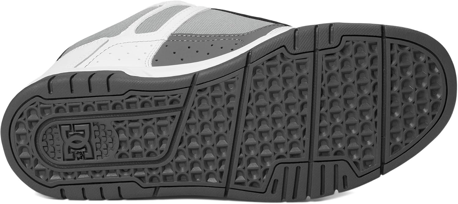 Мужские кроссовки DC Mens Stag для скейтборда Dc Shoes, белый/серый — фото 3