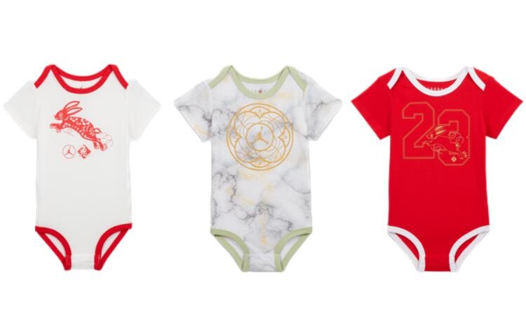 

Детские комбинезоны/ползунки Nike, цвет Challenge Red 3-piece pack