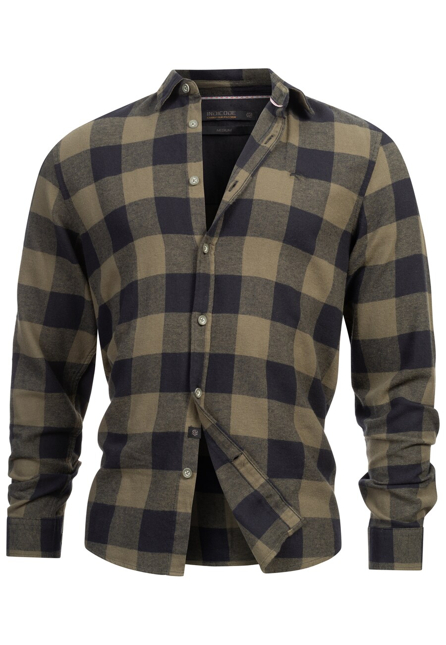 

Рубашка на пуговицах классического кроя INDICODE JEANS, Olive