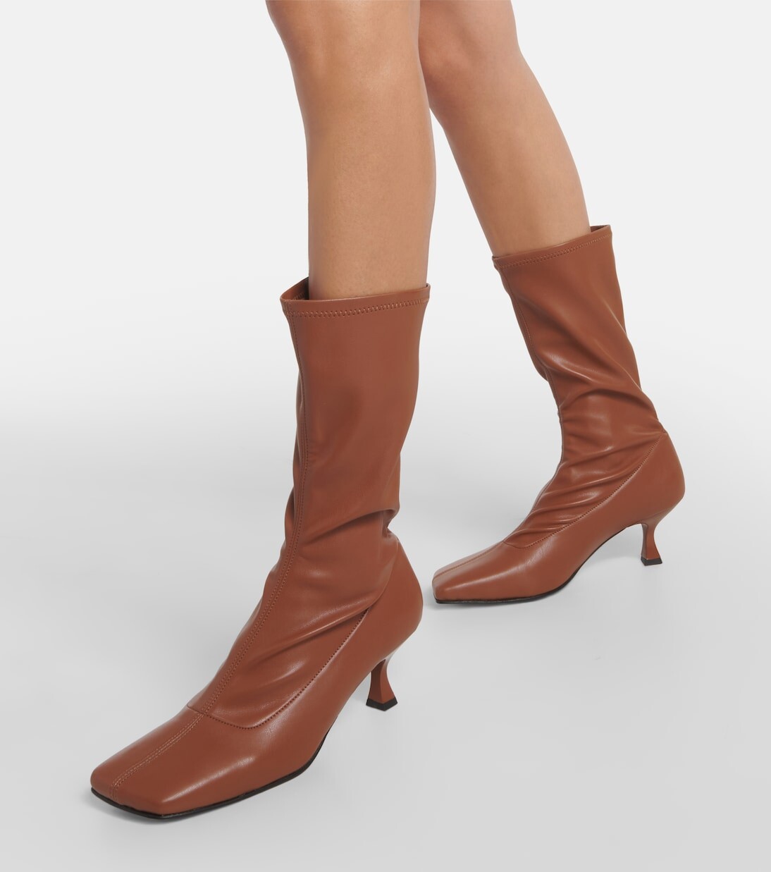 Ботильоны lola из искусственной кожи Souliers Martinez, коричневый — фото 4