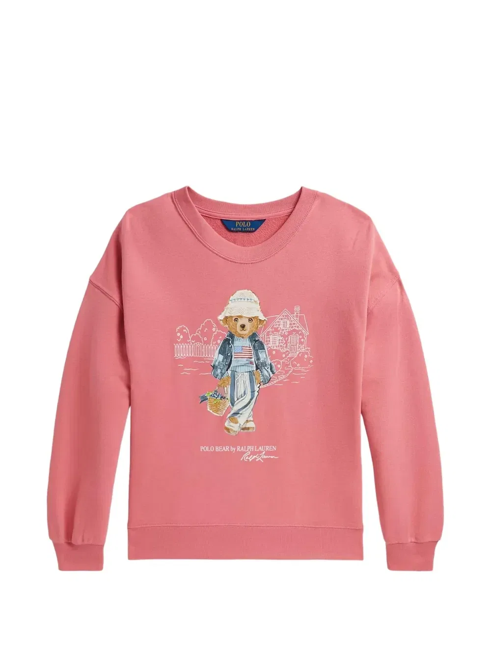 Толстовка Polo Bear Terry Polo Ralph Lauren Kids, розовый