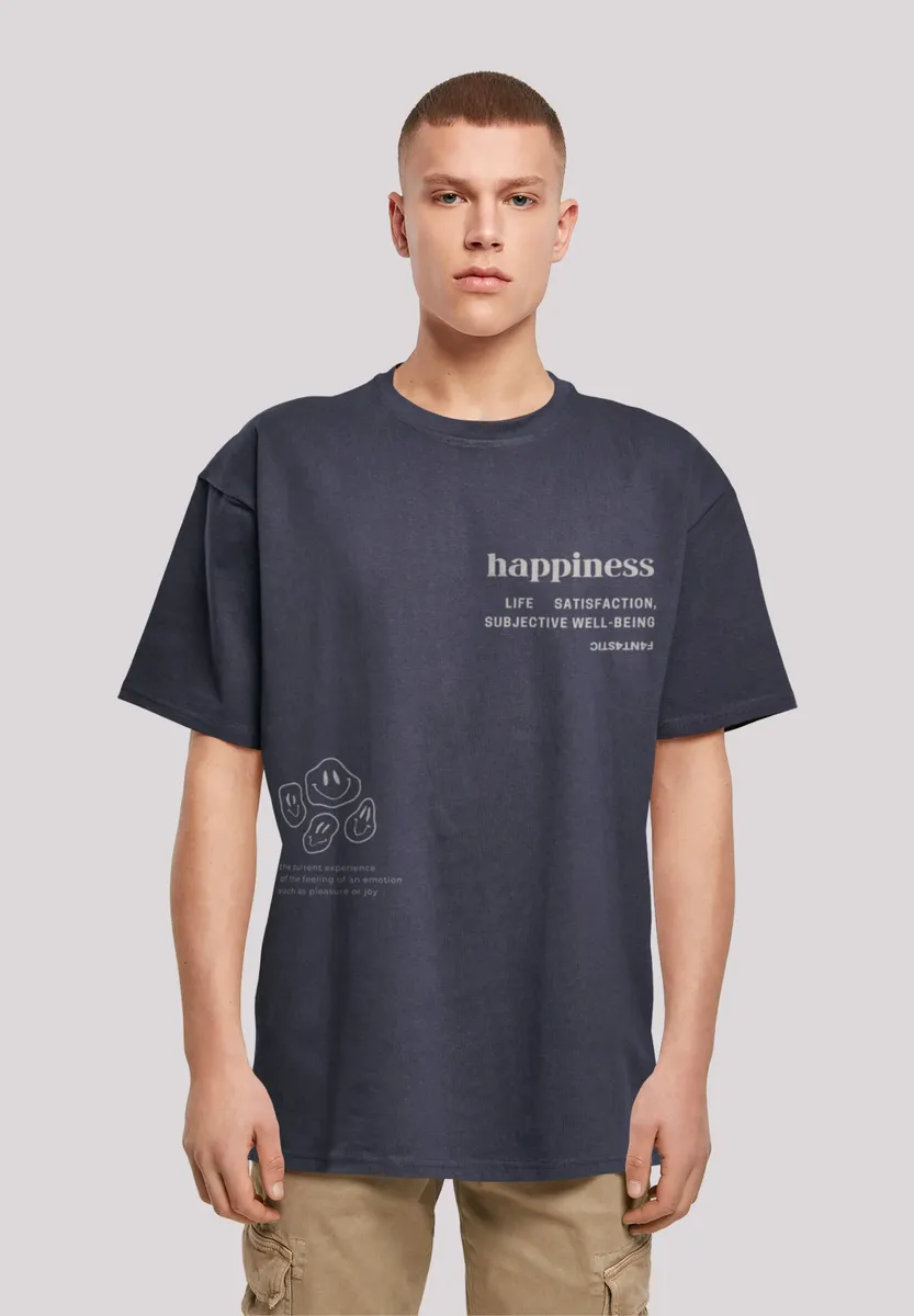 

F4NT4STIC Футболка "happiness OVERSIZE TEE", принт, цвет морской волны