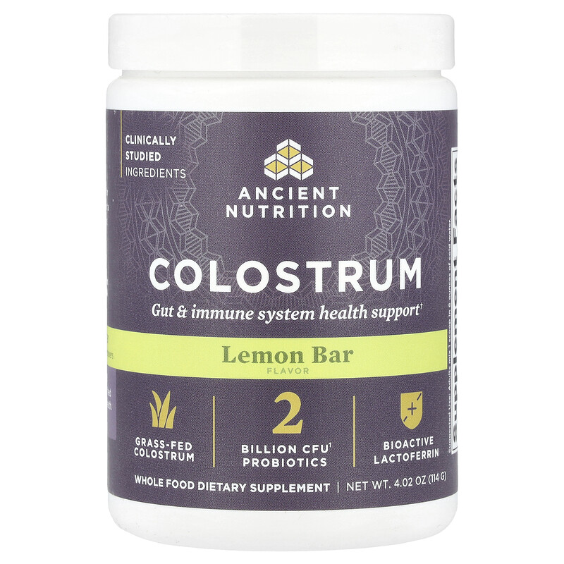 

Ancient Nutrition, Молозиво, лимонный батончик, 114 г (4,02 унции)