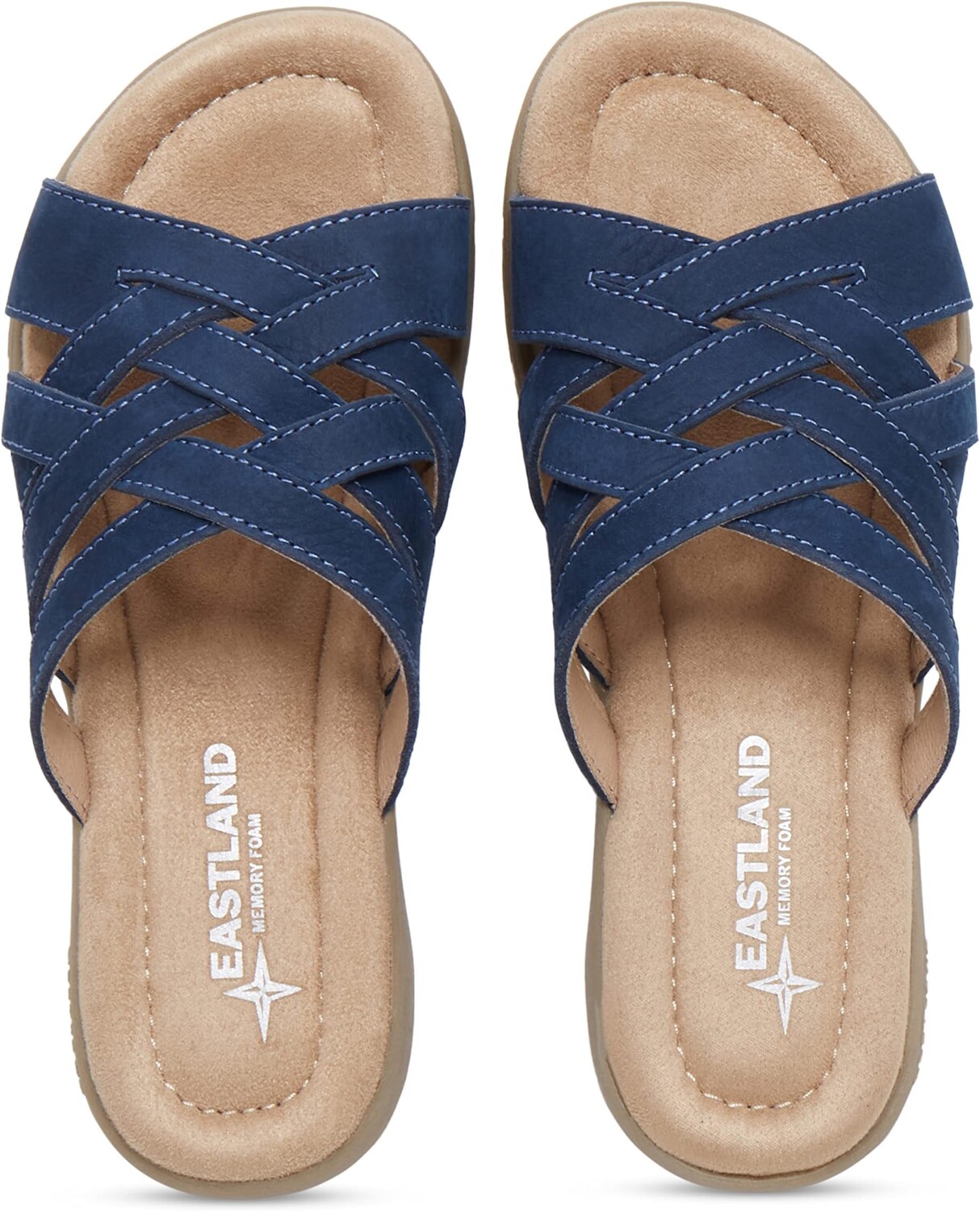 Сандалии на плоской подошве Hazel Eastland 1955 Edition, цвет Navy Nubuck — фото 2