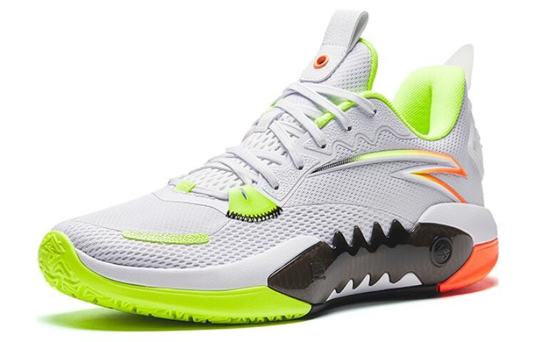 Кроссовки Anta Frenzy 5 Basketball, серый/зеленый/черный — фото 2