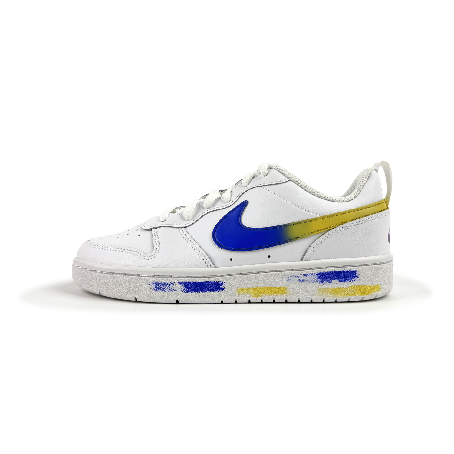 

Кроссовки Nike Court Borough Skateboarding Shoes Women's Low-top Blue/yellow/white, синий/желтый