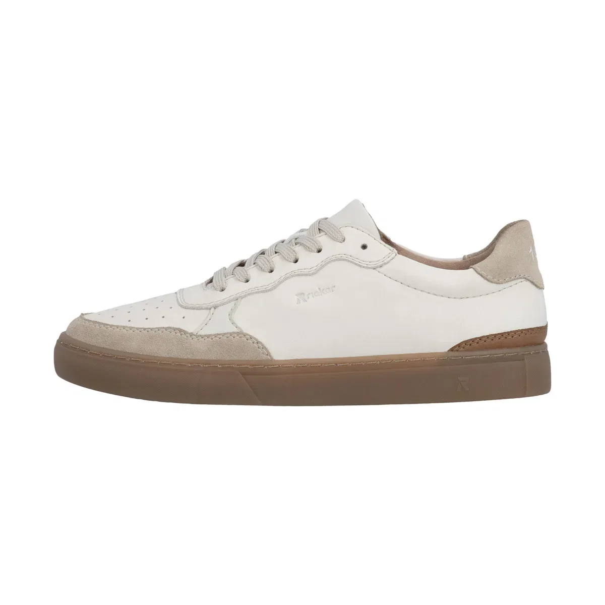 Кроссовки low из кожи, Rieker, белый