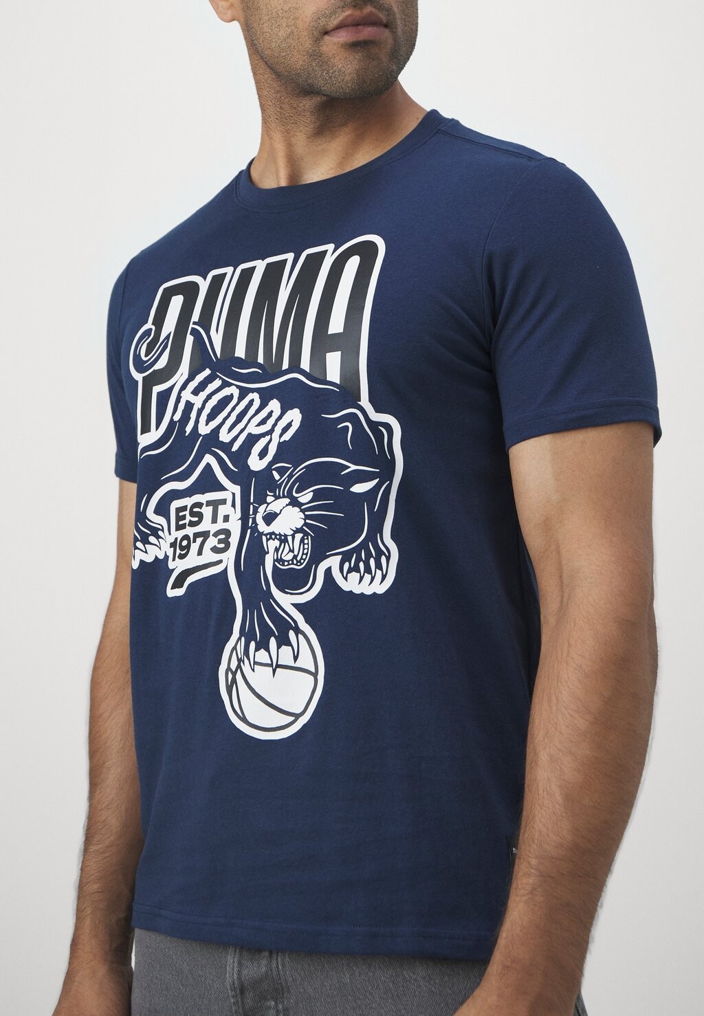 

Принт на футболке WINNING SHOT TEE Puma, темно-синий