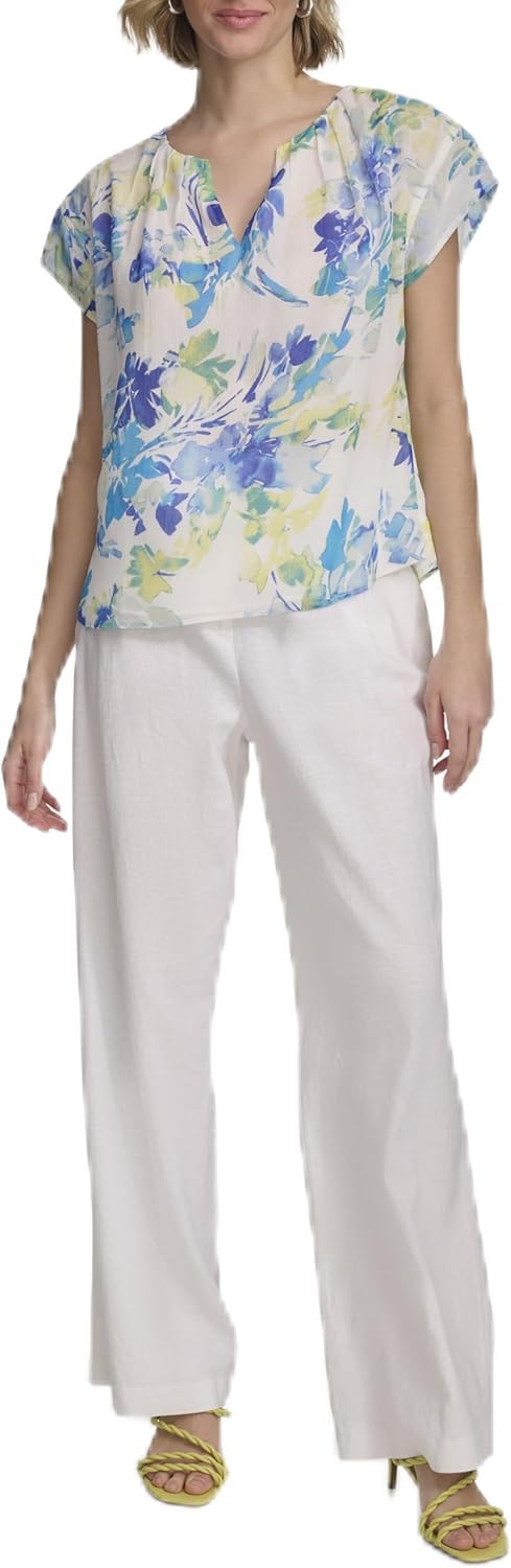 

Женская футболка с короткими рукавами и принтом Calvin Klein, Pear Multi