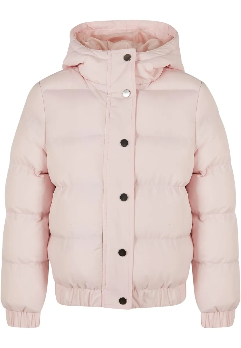 

Куртка зимняя URBAN CLASSICS " Urban Classics Women's Girls Hooded Puffer Jacket" (1 шт.), с капюшоном, розовый