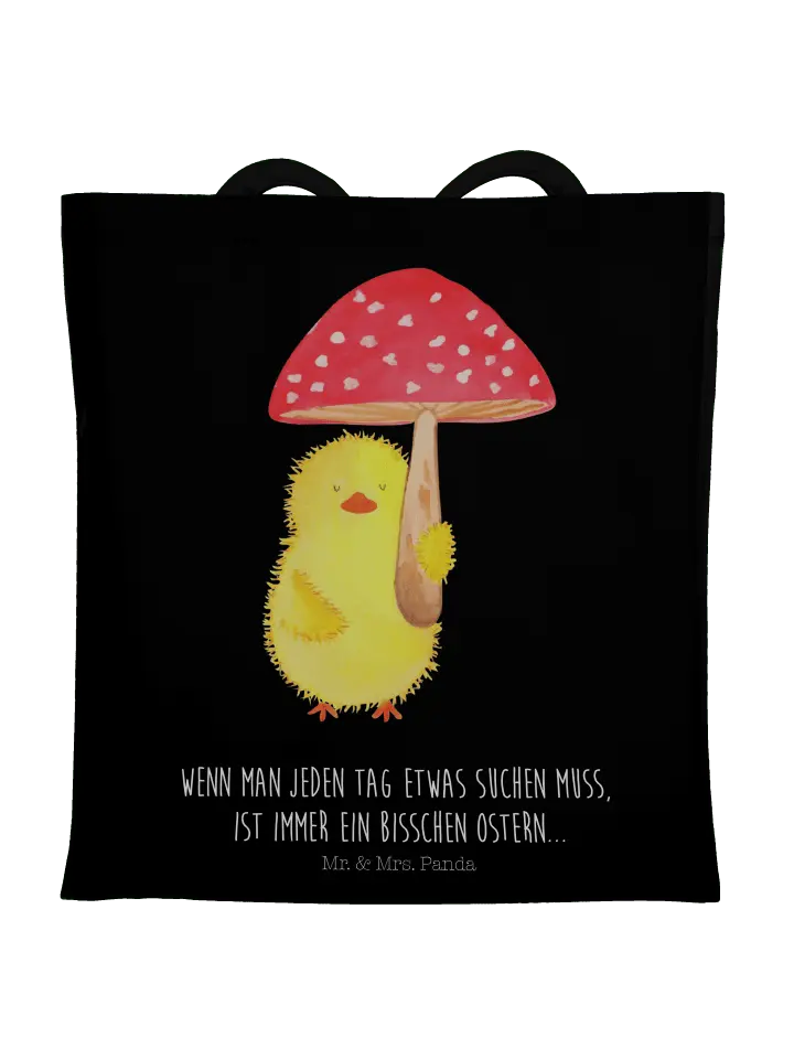 

Сумка для переноски Mr & Mrs Panda Küken Fliegenpilz, черный
