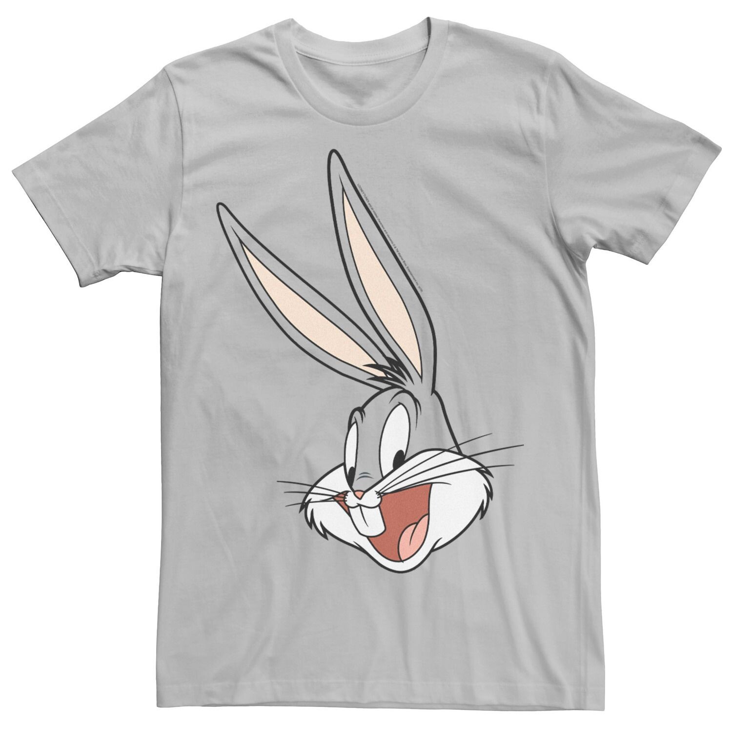 

Мужская футболка с рисунком Looney Tunes Bugs Bunny и большим лицом Licensed Character