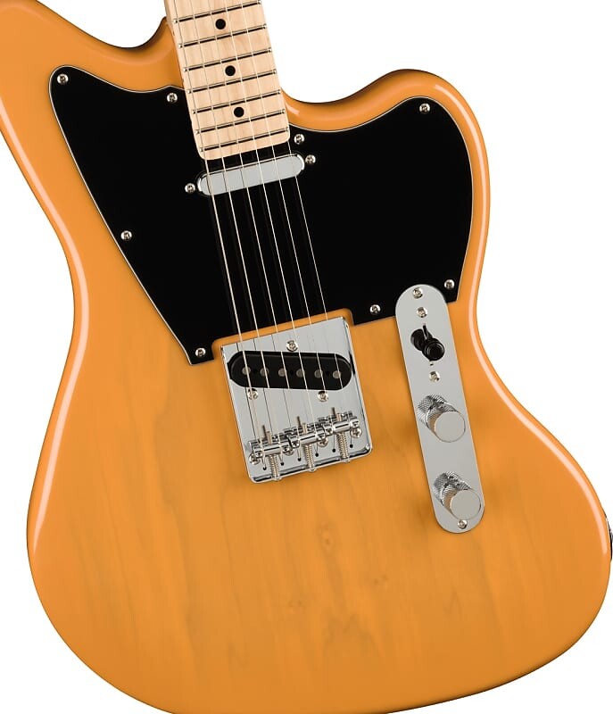 

Электрогитара Squier Paranormal Offset Telecaster Guitar Maple Fingerboard, Black Pickguard, Butterscotch Blonde