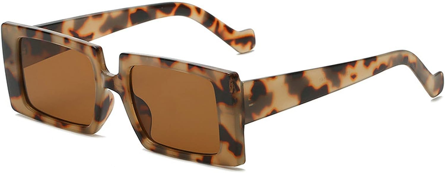 

Солнцезащитные очки COTIA маленького квадратного размера для женщин, модные ретро-очки с градиентным переходом цвета для мужчин, черная оправа с леопардовым принтом, винтажные очки, Leopard