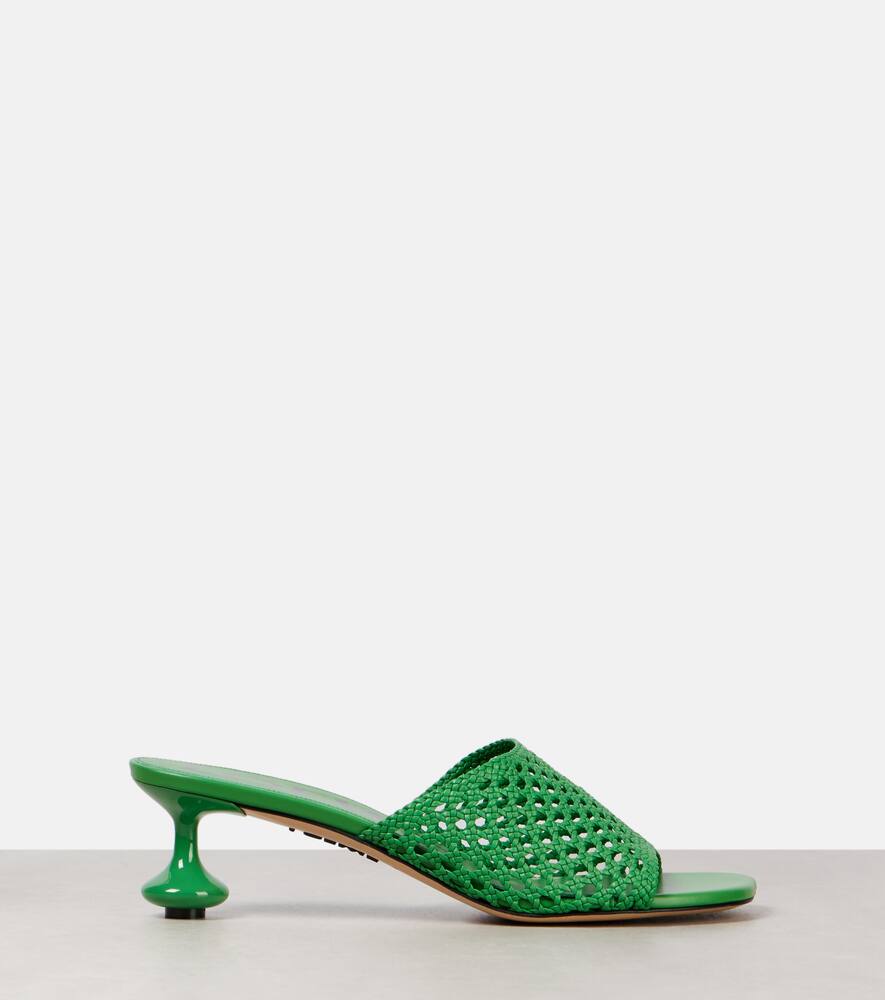 Повседневные мюли Paula's Ibiza Toy из кожи Loewe, Green — фото 4
