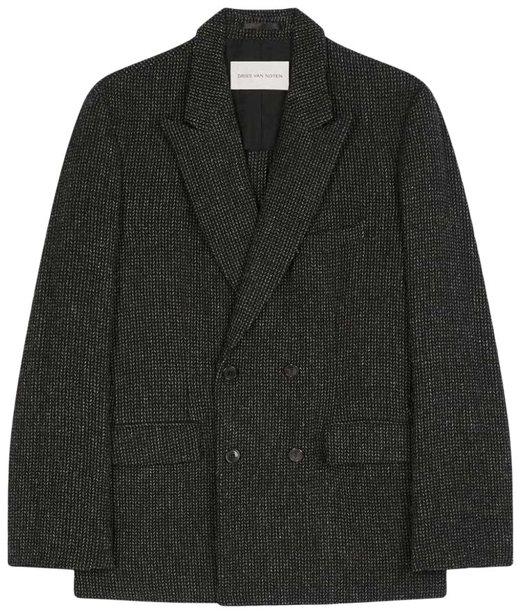 

Куртка Dries Van Noten Tailored Jacket 'Black', черный