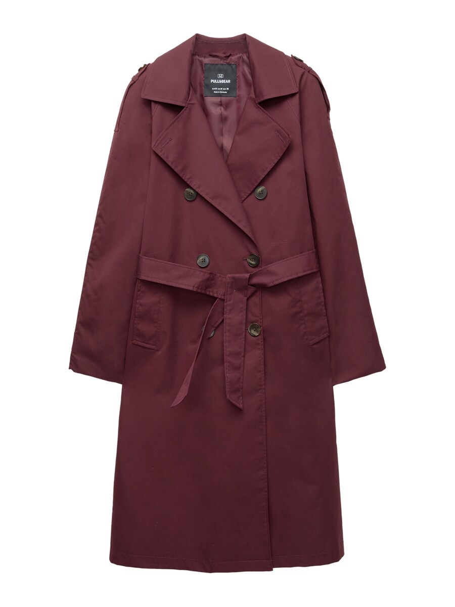 

Пальто межсезонное Pull&Bear, бургундия
