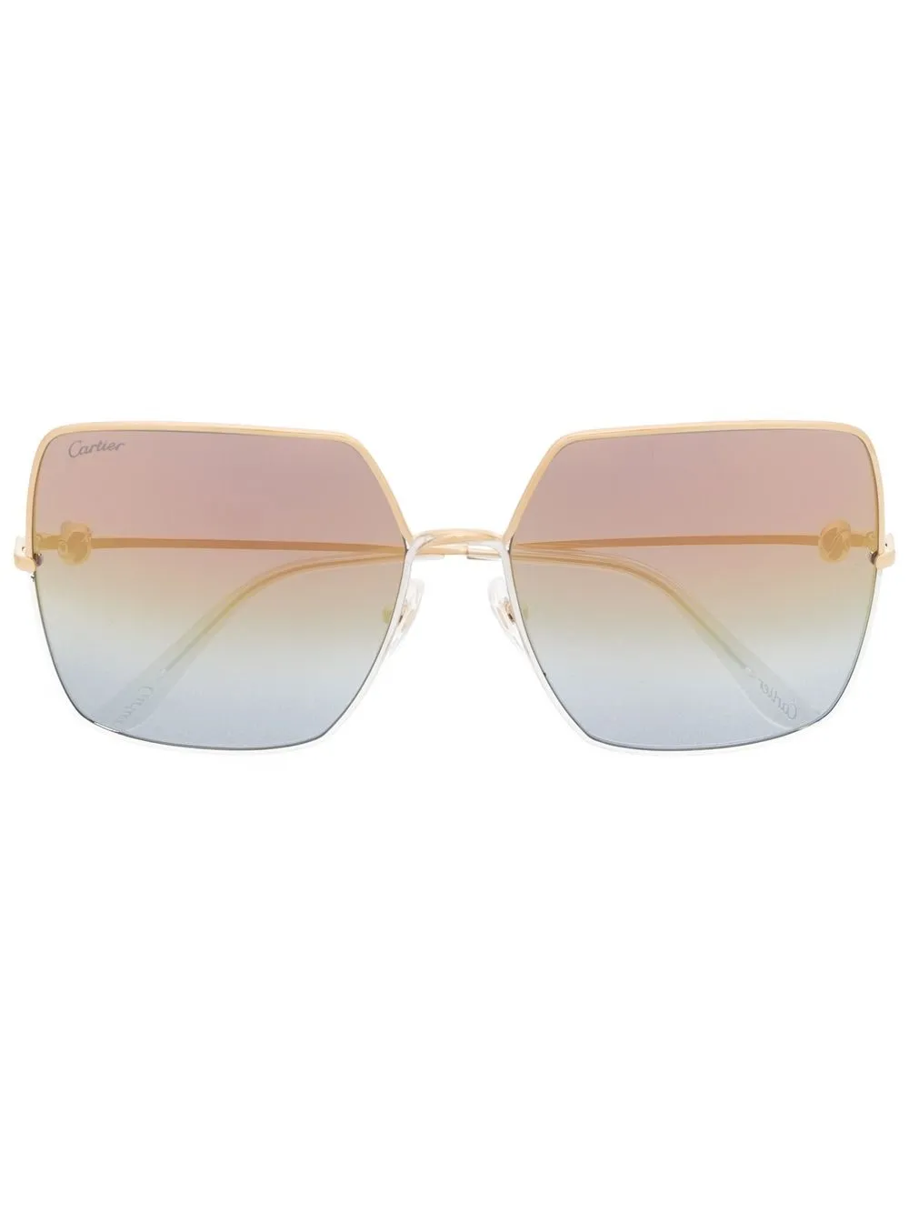 

Солнцезащитные очки с эффектом градиента Cartier Eyewear, золотой