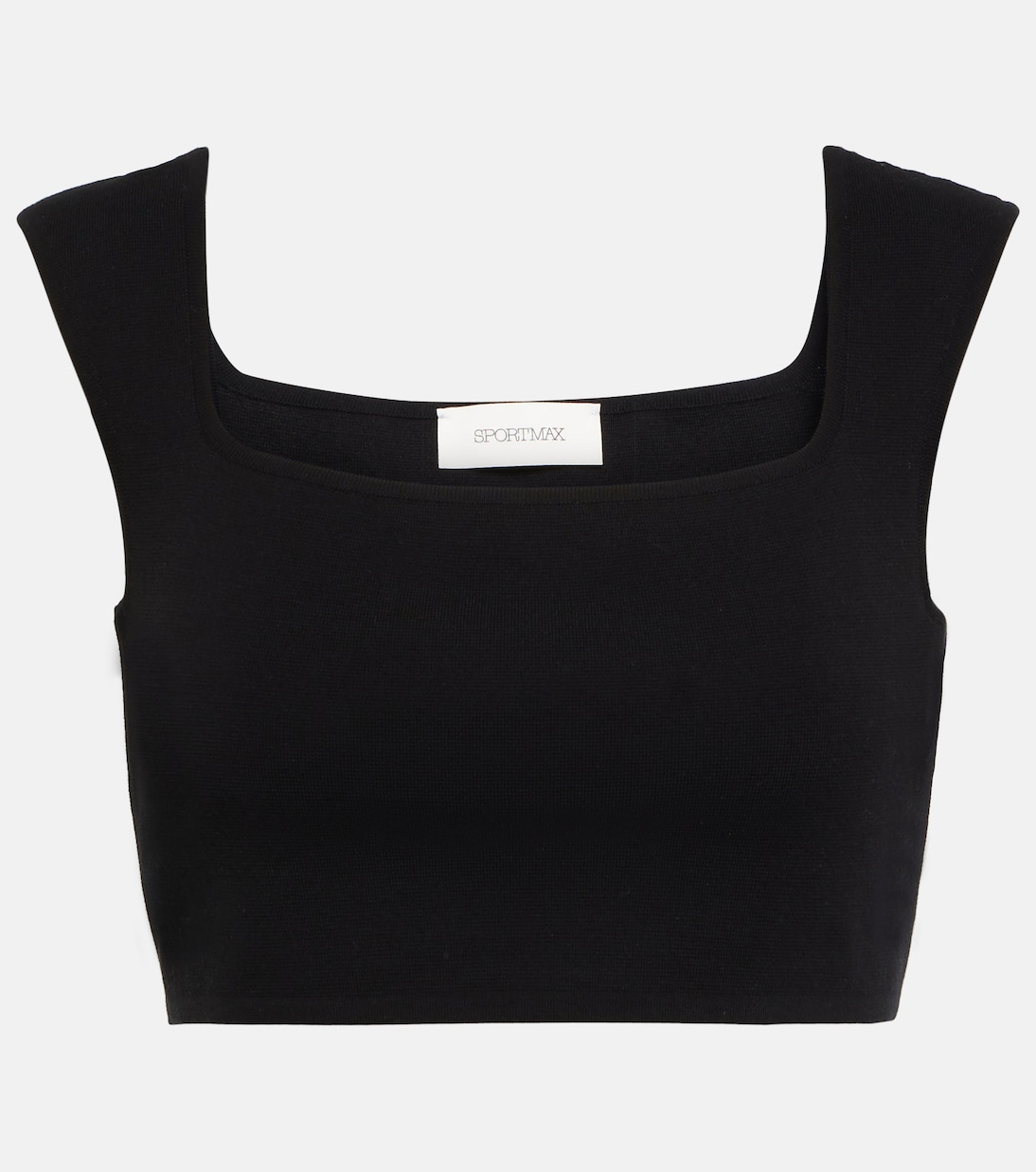 

Укороченный топ из хлопка Sportmax, Nero