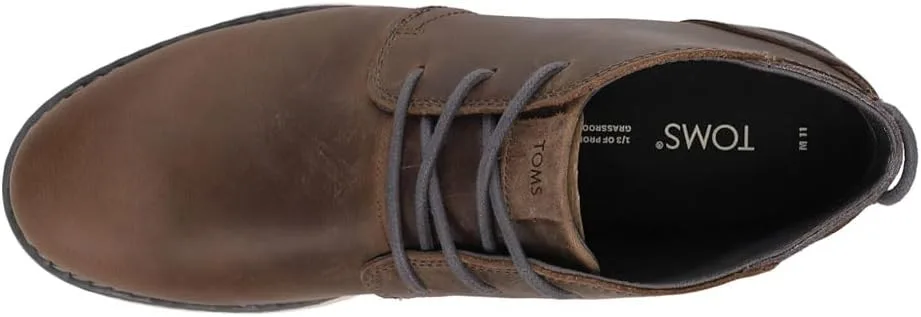 Мужские ботинки TOMS Navi выполнены в цвете и обрамлены деревянной рамой, темно-серый — фото 4