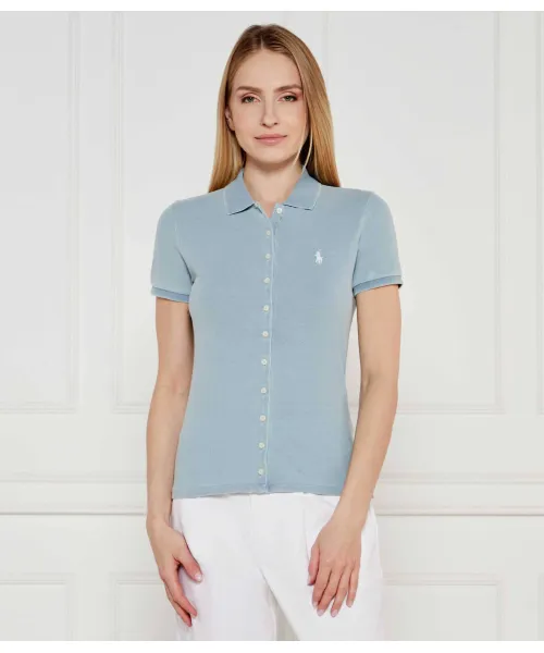 

Футболка поло Slim fit Polo Ralph Lauren, синий