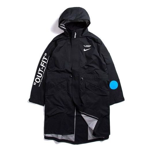 

Куртка x off-white mercurial nrg x jacket 'black' Nike, черный