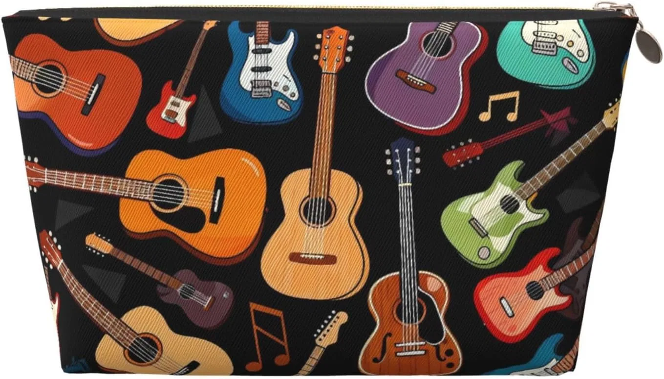 Косметичка дорожная с принтом «Bunte Gitarren-Cartoon» Zelinge, Bunte Gitarren-Cartoon-1