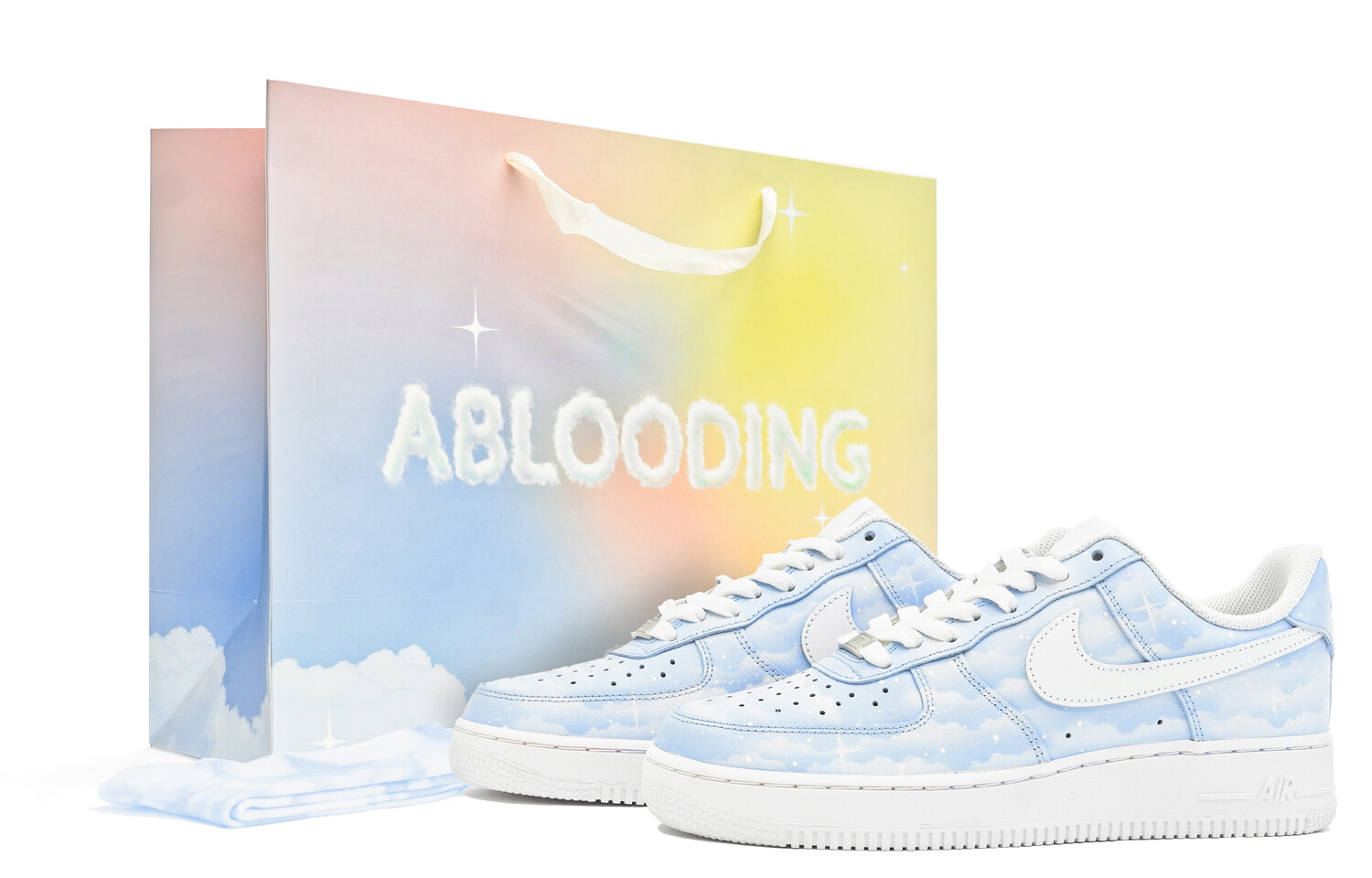 

Кроссовки Nike Air Force 1 Skateboard Shoes Men Low-Top Blue