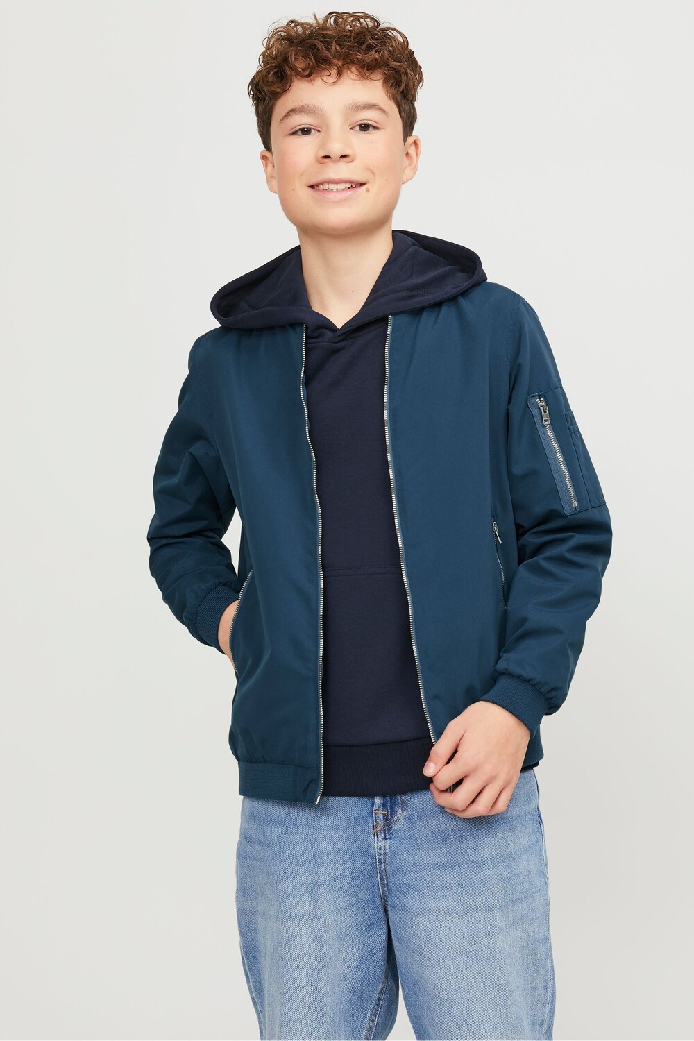 

Бомбер Jack & Jones Jack & Jones Junior, синий