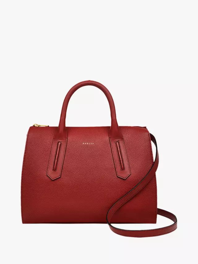 

Сумка Radley Badgers Walk 2.0 Leather Medium Zip Top Grab, цвет claret