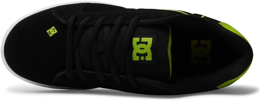 Мужские кроссовки DC Shoes Net Amazon Renewed, Black Lime Green. — фото 4