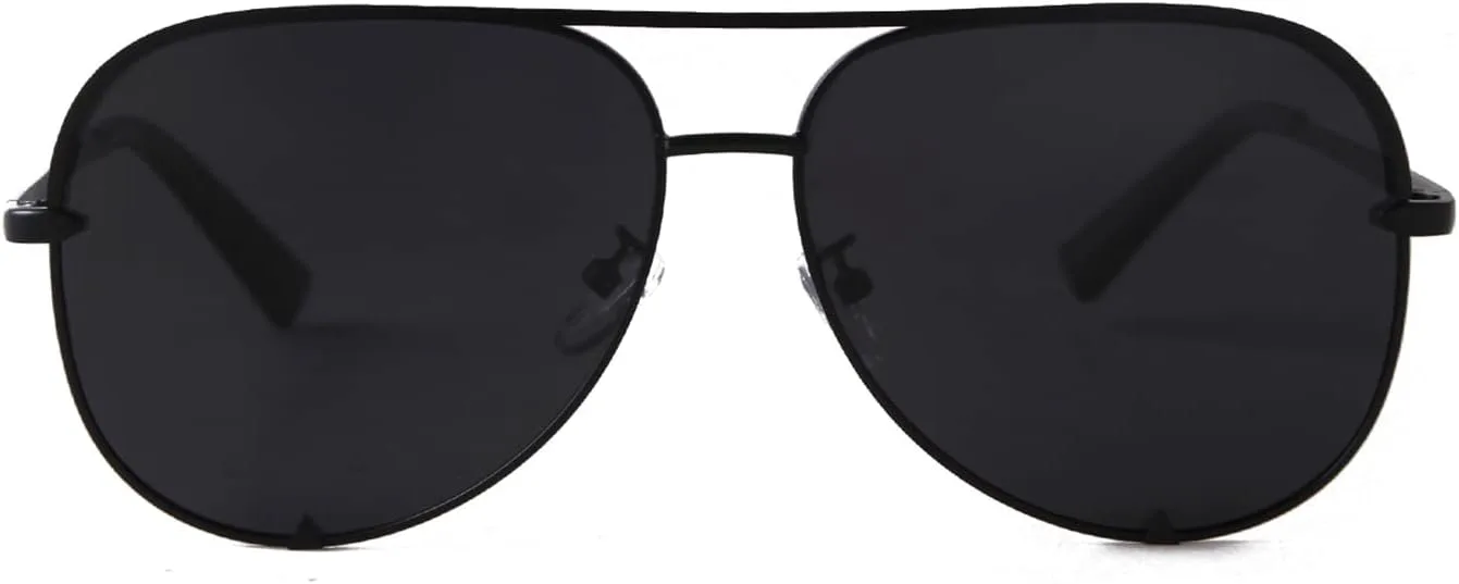 

Классические поляризованные солнцезащитные очки-авиаторы KFPH в стиле милитари с защитой от УФ-излучения UV400 для мужчин и женщин, Black/Grey+tortoise/Gradient Brown