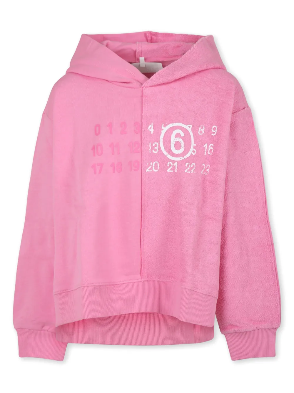 

Худи с принтом MM6 Maison Margiela Kids, розовый