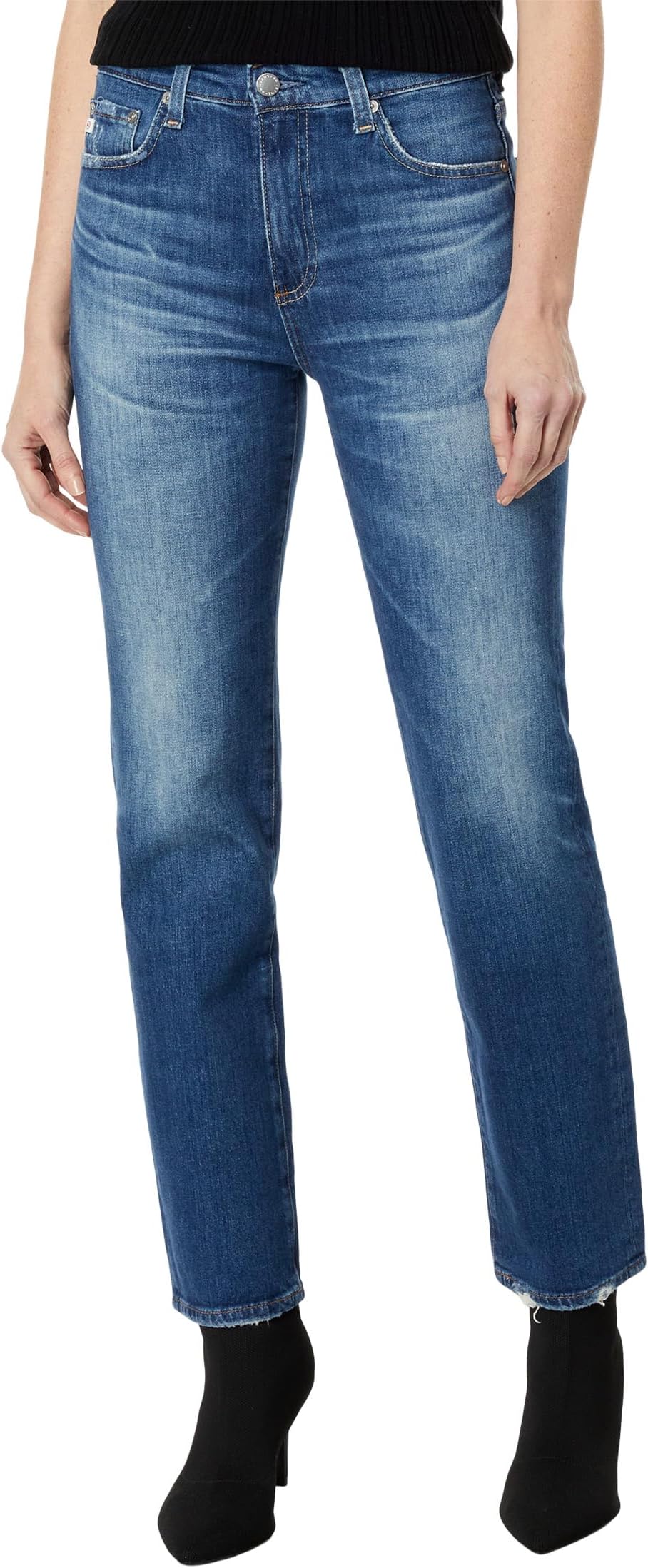 

Джинсы AG Jeans Saige High-Rise Straight in 14 Years Metaphor, цвет 14 Years Metaphor