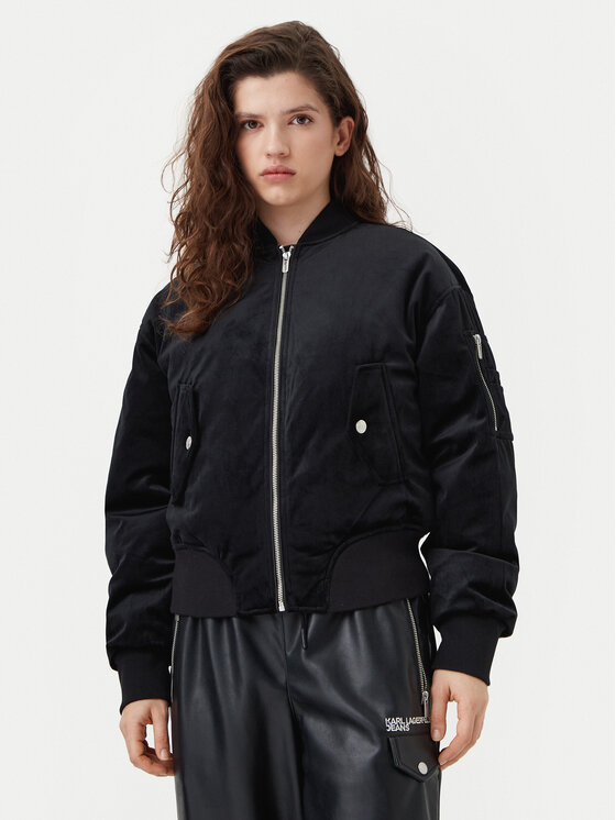 

Куртка-Бомбер стандартный крой A1W15010 Karl Lagerfeld Jeans, черный