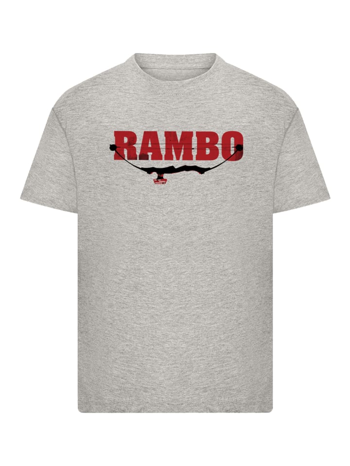 

Футболка Rambo Logo Compound Bow серого цвета с крапинками F4NT4STIC, Серый, Футболка Rambo Logo Compound Bow серого цвета с крапинками F4NT4STIC