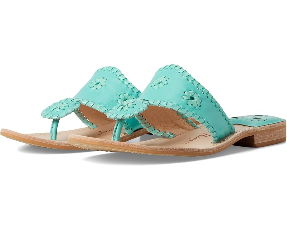 

Туфли Jack Rogers Jacks Flat Sandal - Nappa/Patent, цвет Aquatic/Aquatic Pat