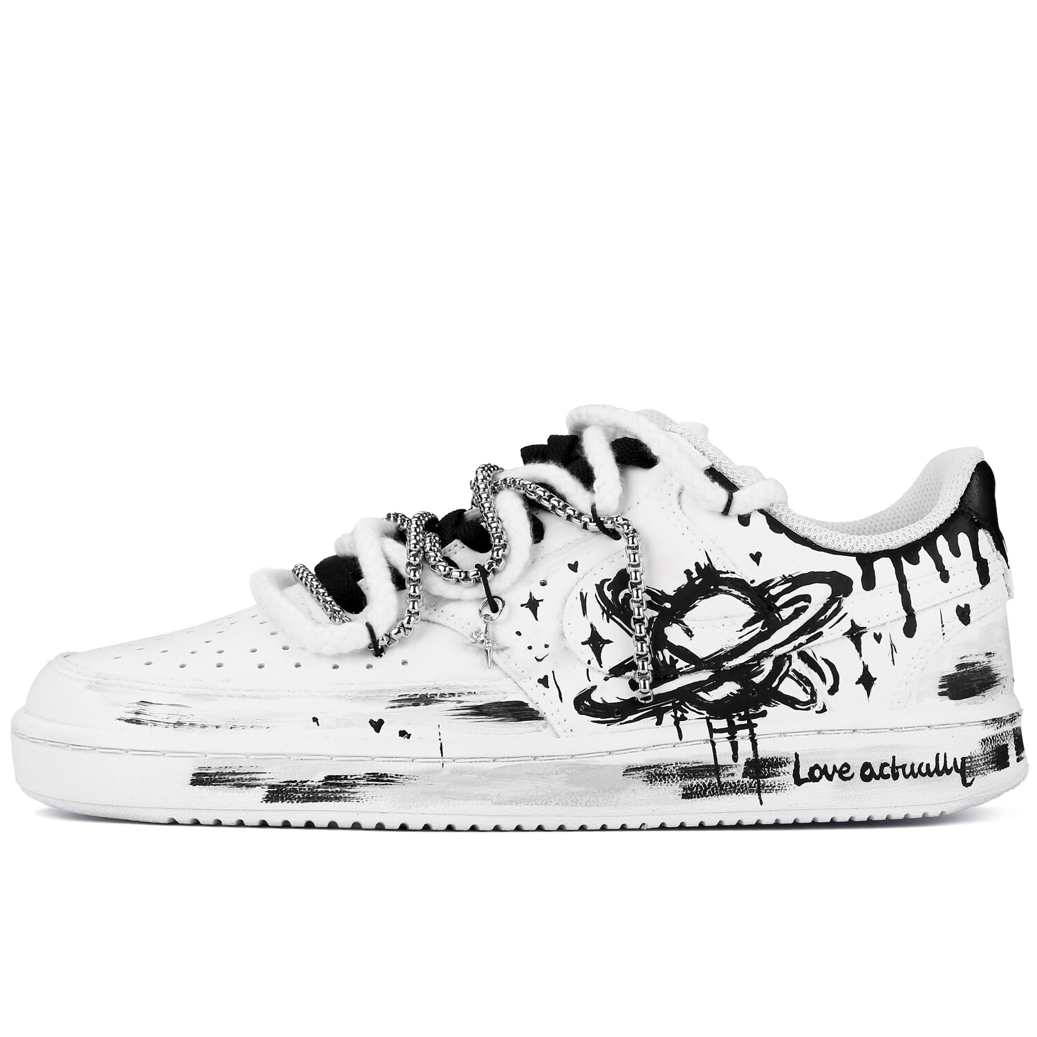 

Кроссовки Nike Court Vision 1 Skateboarding Shoes Men Low-top, черный