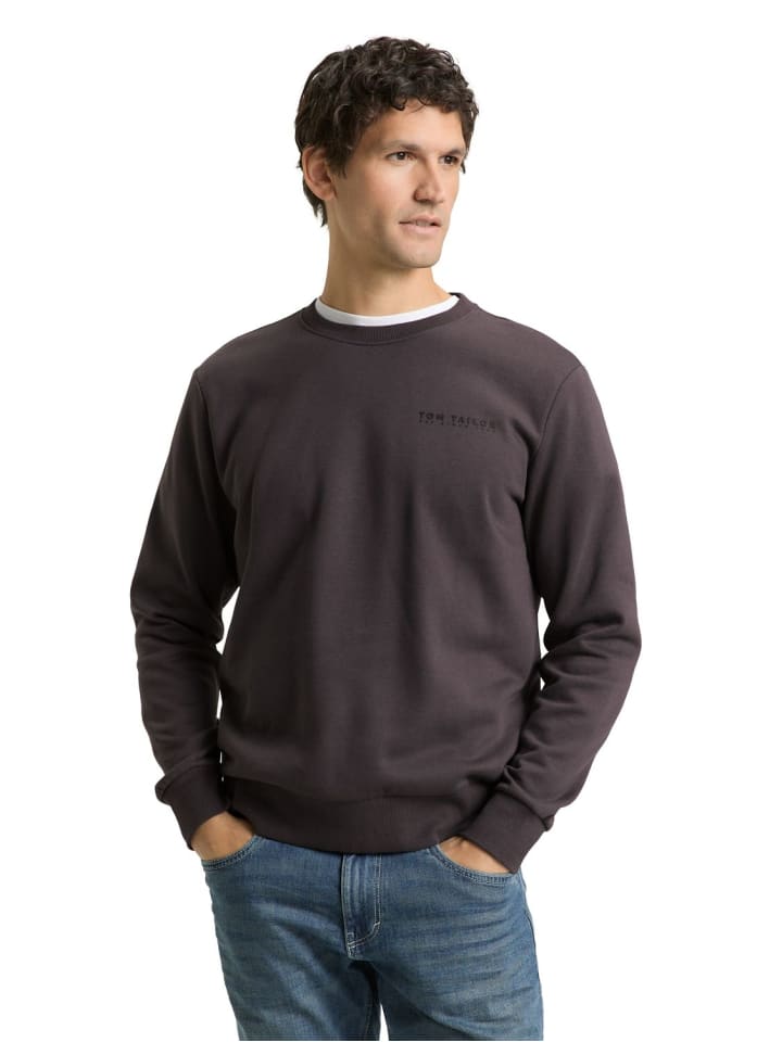 

Tom Tailor Толстовка с принтом и круглым вырезом, серая