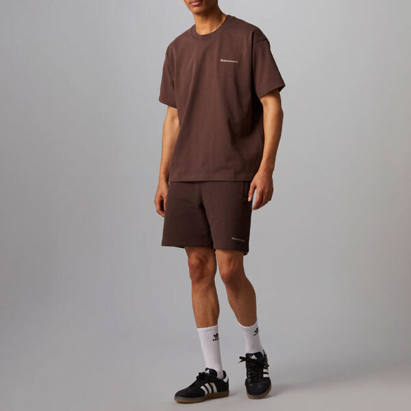 Футболка adidas originals x Pharrell Williams Crossover Solid Color Round Neck Pullover Sports Short Sleeve Brown T-Shirt, мультиколор — фото 3