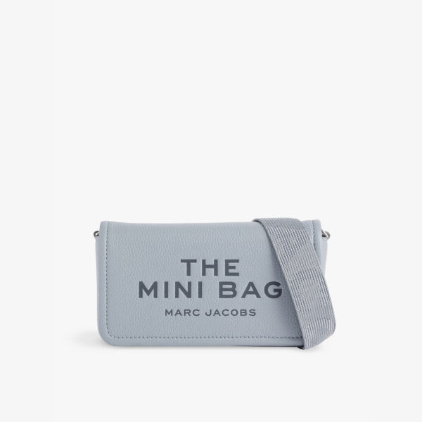 

Миниатюрная кожаная сумка через плечо Marc Jacobs, серый
