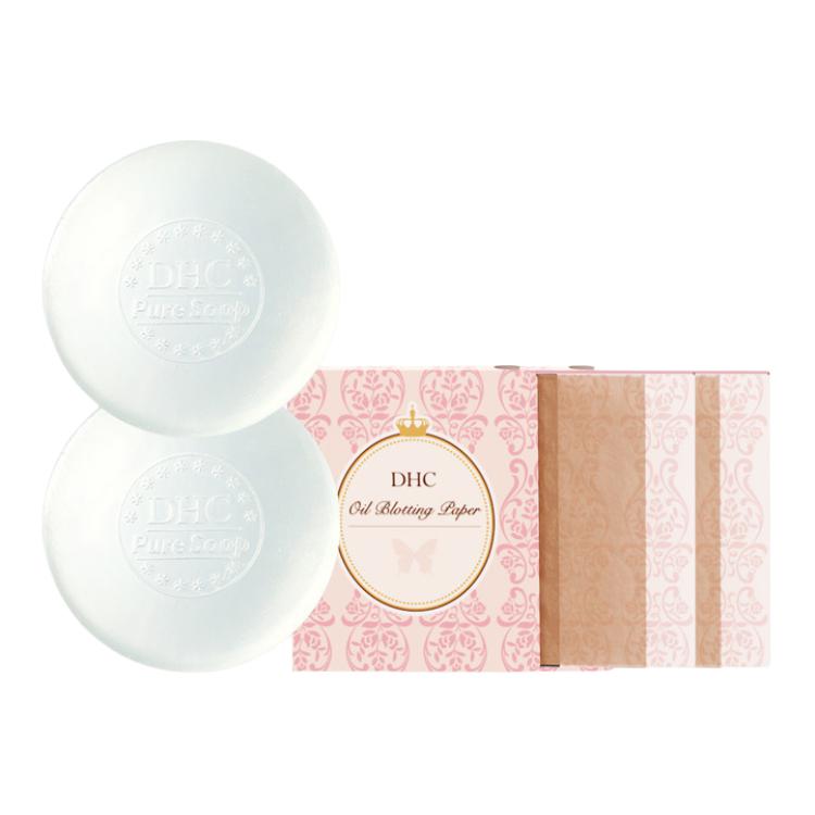 

DHC Оливковое мыло с алоэ вера и набор салфеток для ухода, очищающее и успокаивающее, 80 г * 2 + 100 шт/уп * 2