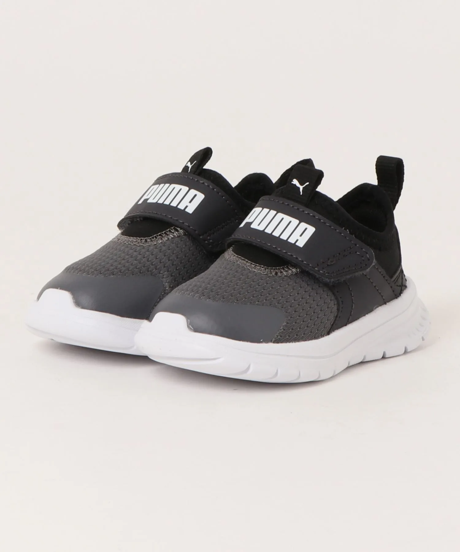 Детские слипоны с простой шнуровкой Evolv PUMA темно-серые