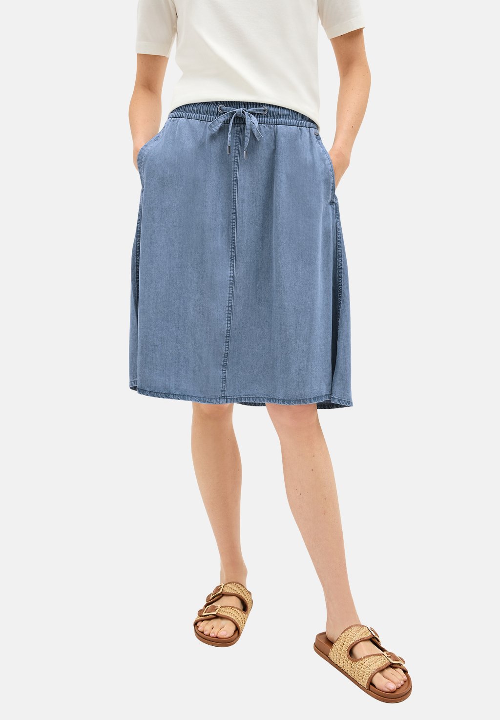 

Джинсовая юбка IN WASHED-OPTIK - A-line skirt Cecil, цвет Blau